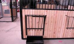 This is a well built 2 foot by 4 foot by 18 inch steel wall mounted hay and grain horse stall feeder.
Other Sizes:
4 Footers = $160.00
6 Footers = $185.00
8 Footers = $250.00
10 Footers = $300.00