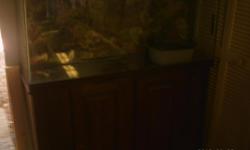 55 gal tank with all assesorys , water heater,fish pump,gravel,lights.