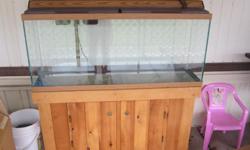 It is a 75 gallon fish tank with stand. It also has some supplies. We have gravel and some medicines for sick fish. Must be able to pick up.