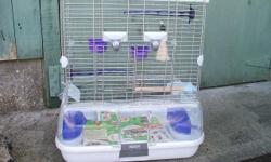 TWO BIRD CAGES,
VISSION CAGE,WITH ORIDGENAL PERTCHS BOWLS,ASWELL AS EXTRA THINGS BIRD BATH,TOYS ECT....
$40 FIRM
20 INCH TALL
17 INCH LONG
12 INCH WIDE
$40 FIRM IN EXCELLENT CONDITION.
GREEN CAGE ON STAND
24 INCH TALL
18 INCH LONG
14 INCH WIDE
ON STAND 4