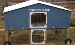 I build Chicken Coops, I have raised chickens and built their pens for over 30 years. I know what is a must to keep them safe and you happy, I don't take shortcuts to save a buck. I only build what I would use myself. I have different sizes and prices. Go