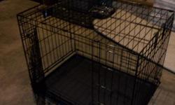 Life Stages Dog Crate. used for 2 months before dog out grew. excellent shape. 30x21x24 inches.