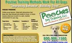 Pooches Dog Training helping dogs and owners throughout the Bridgewater and Central NJ area
Using our simple, effective methods, you will teach your unruly dog to become a great pet.
Your dog learns to work with you as a teammate, not to fear you because