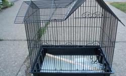 THIS IS A BRAND NEW BLACK BIRD CAGE WITH 2 PERCHES AND 3 FEEDING DISHES. SLATS ARE 1/4 " APART.
THIS ITEM IS LOCATED IN MADISON ,OHIO 44057
FEEL FREE WITH ANY QUESTIONS! dohm.gregrock1@gmail.com